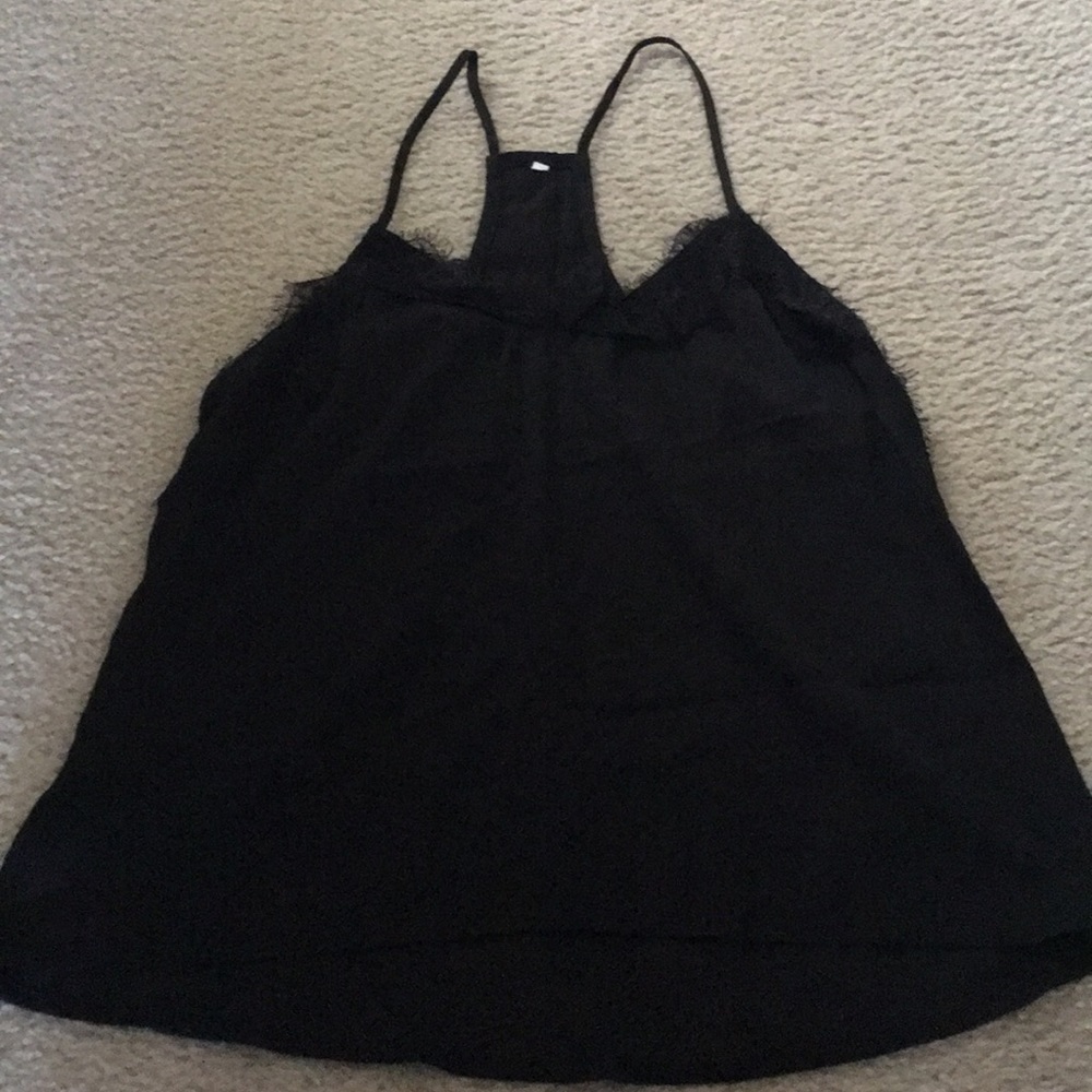Black spaghetti strap